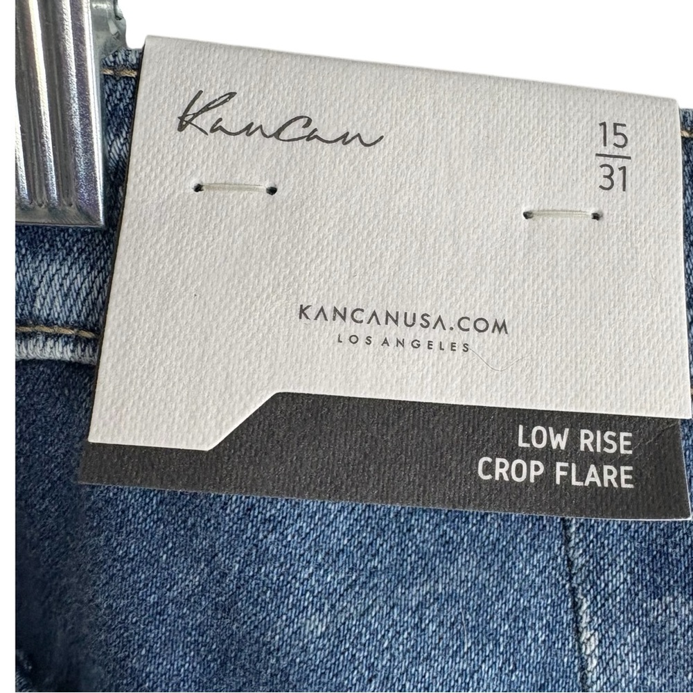 KANCAN NWT Low Rise Crop Flare Jeans in Size 15/31 — NWT — On Trend!!! - Picture 9 of 14
